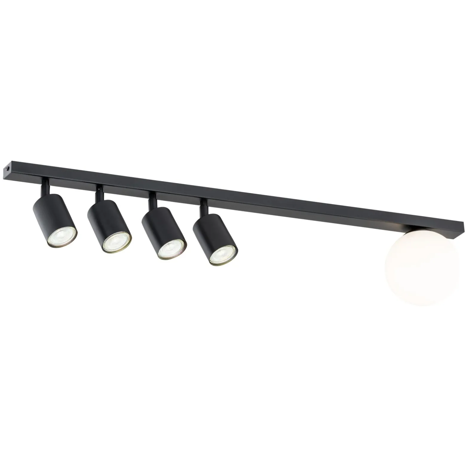 Emibig Taklampa Baster Stål Svart | Passande för 4x GU10 - Max 8W, 1x E14 - Max 10W