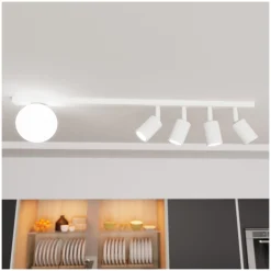 Emibig Taklampa Baster Stål Vit | Passande för 4x GU10 - Max 8W, 1x E14 - Max 10W