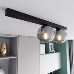 Emibig Taklampa Fit Stål Svart | Passande för 2x E14 - Max 10W