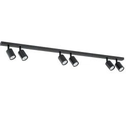 Emibig Taklampa Flash Stål Svart | Passande för 6x GU10 - Max 8W