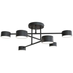 Emibig Taklampa Halo Stål Svart | Passande för 6x GX53 - Max 8W