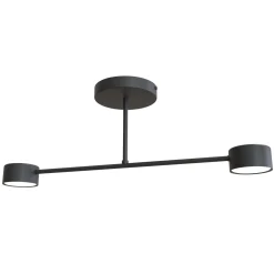 Emibig Taklampa Halo Stål Svart | Passande för 2x GX53 - Max 8W