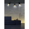 Emibig Taklampa Hiro Stål Svart | Passande för 3x GU10 - Max 10W