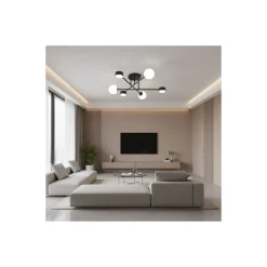 Emibig Taklampa Holon Stål Svart | Passande för 3x G9 - Max 8W, 3x GX53 - Max 12W