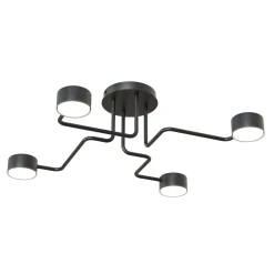 Emibig Taklampa Kurage Stål Svart | Passande för 4x GX53 - Max 12W