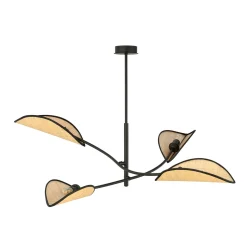 Emibig Taklampa Lotus Stål Svart | Passande för 4x E14 - Max 10W