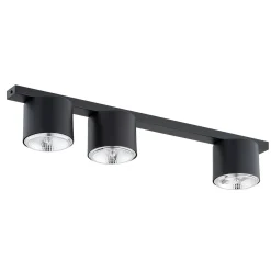 Emibig Taklampa Nano Stål Svart | Passande för 3x GU10 (AR111) - Max 12W