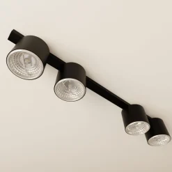 Emibig Taklampa Nano Stål Svart | Passande för 4x GU10 (AR111) - Max 12W