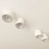 Emibig Taklampa Nano Stål Vit | Passande för 4x GU10 (AR111) - Max 12W