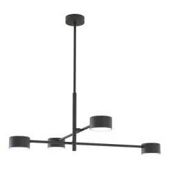 Emibig Taklampa Natsu Stål Svart | Passande för 4x GX53 - Max 12W