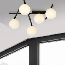Emibig Taklampa Smart Stål Svart | Passande för 5x E14 - Max 10W
