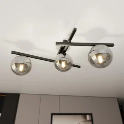 Emibig Taklampa Smart Stål Svart | Passande för 3x E14 - Max 10W
