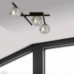 Emibig Taklampa Smart Stål Svart | Passande för 3x E14 - Max 10W