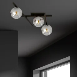 Emibig Taklampa Smart Stål Svart | Passande för 3x E14 - Max 10W