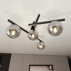 Emibig Taklampa Smart Stål Svart | Passande för 4x E14 - Max 10W