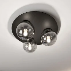 Emibig Taklampa Solar Stål Svart | Passande för 3x E14 - Max 10W