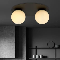 Emibig Taklampa Solar Stål Svart | Passande för 2x E14 - Max 10W