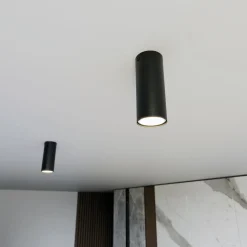 Emibig Taklampa Tecno Stål Svart | Passande för 1x GU10 - Max 8W