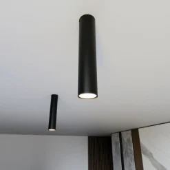 Emibig Taklampa Tecno Stål Svart | Passande för 1x GU10 - Max 8W