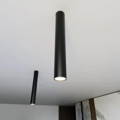 Emibig Taklampa Tecno Stål Svart | Passande för 1x GU10 - Max 8W