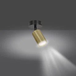 Emibig Taklampa Zen Stål Svart | Passande för 1x GU10 - Max 10W