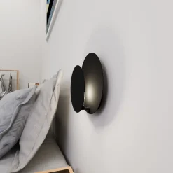 Emibig Vägglampa Cirkel Stål Svart | Passande för 1x G9 - Max 8W