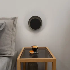 Emibig Vägglampa Cirkel Stål Svart | Passande för 1x G9 - Max 8W