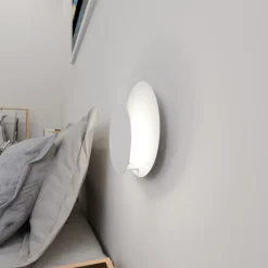 Emibig Vägglampa Cirkel Stål Vit | Passande för 1x G9 - Max 8W