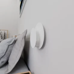 Emibig Vägglampa Cirkel Stål Vit | Passande för 1x G9 - Max 8W