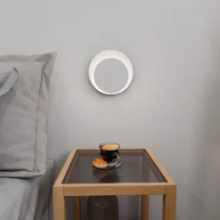 Emibig Vägglampa Cirkel Stål Vit | Passande för 1x G9 - Max 8W