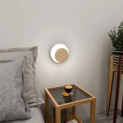 Emibig Vägglampa Cirkel Stål Vit | Passande för 1x G9 - Max 8W