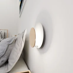 Emibig Vägglampa Cirkel Stål Vit | Passande för 1x G9 - Max 8W