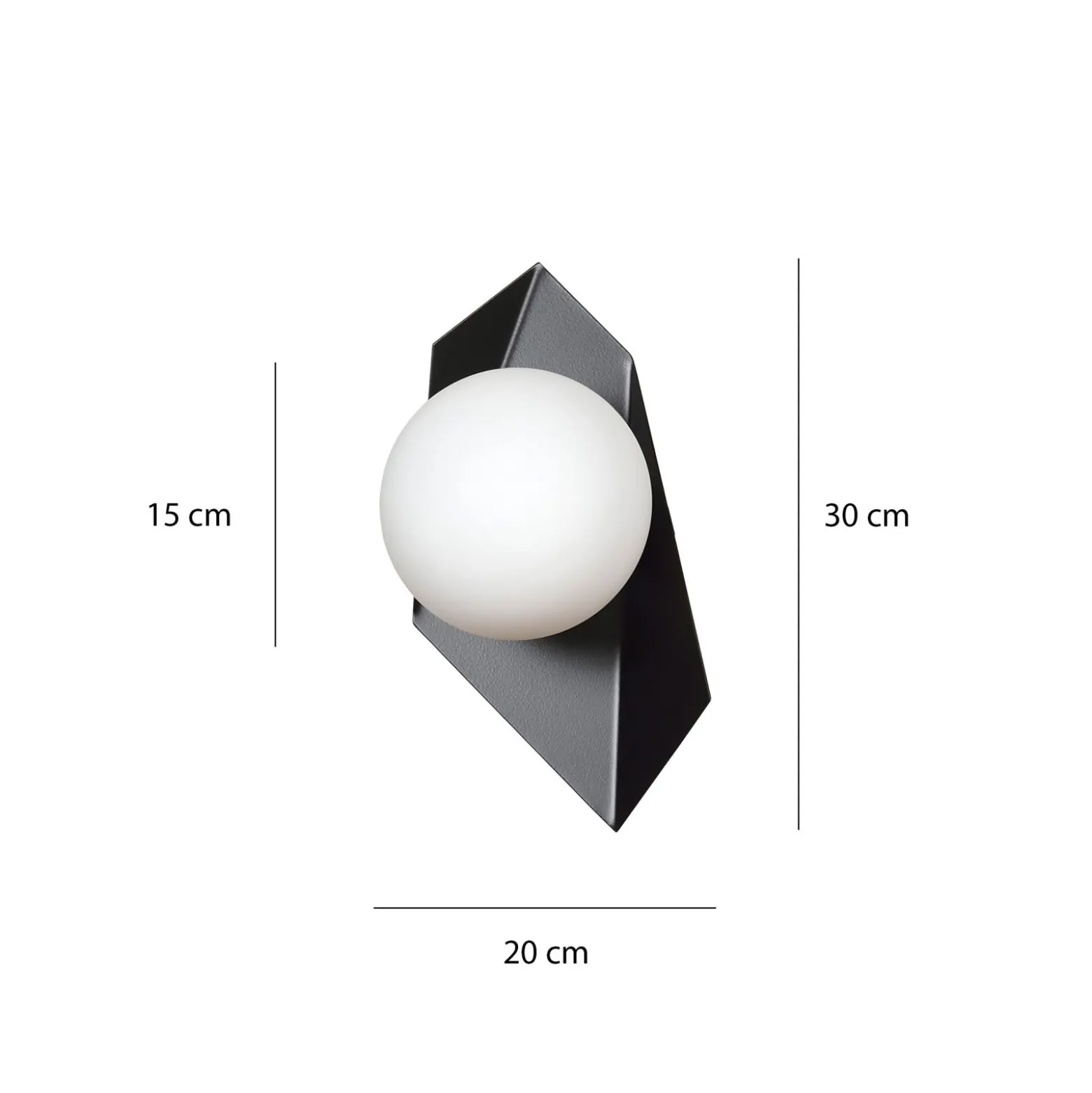Emibig Vägglampa Drifton Stål Svart | Passande för 1x E14 - Max 10W