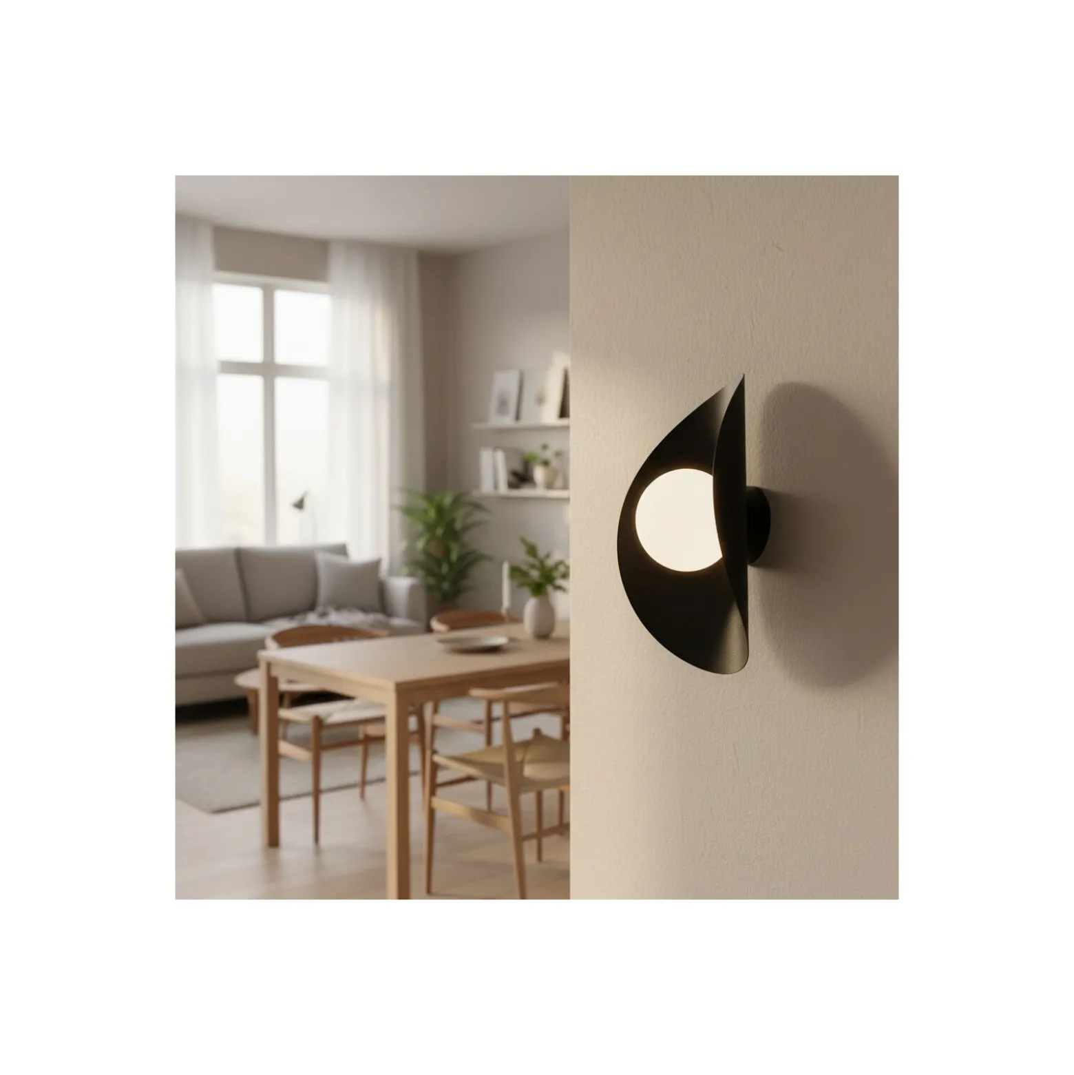 Emibig Vägglampa Fiero Stål Svart | Passande för 1x G9 - Max 8W