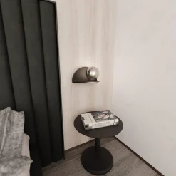 Emibig Vägglampa Form Stål Svart | Passande för 1x E14 - Max 10W
