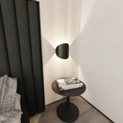 Emibig Vägglampa Form Stål Svart | Passande för 1x G9 - Max 8W