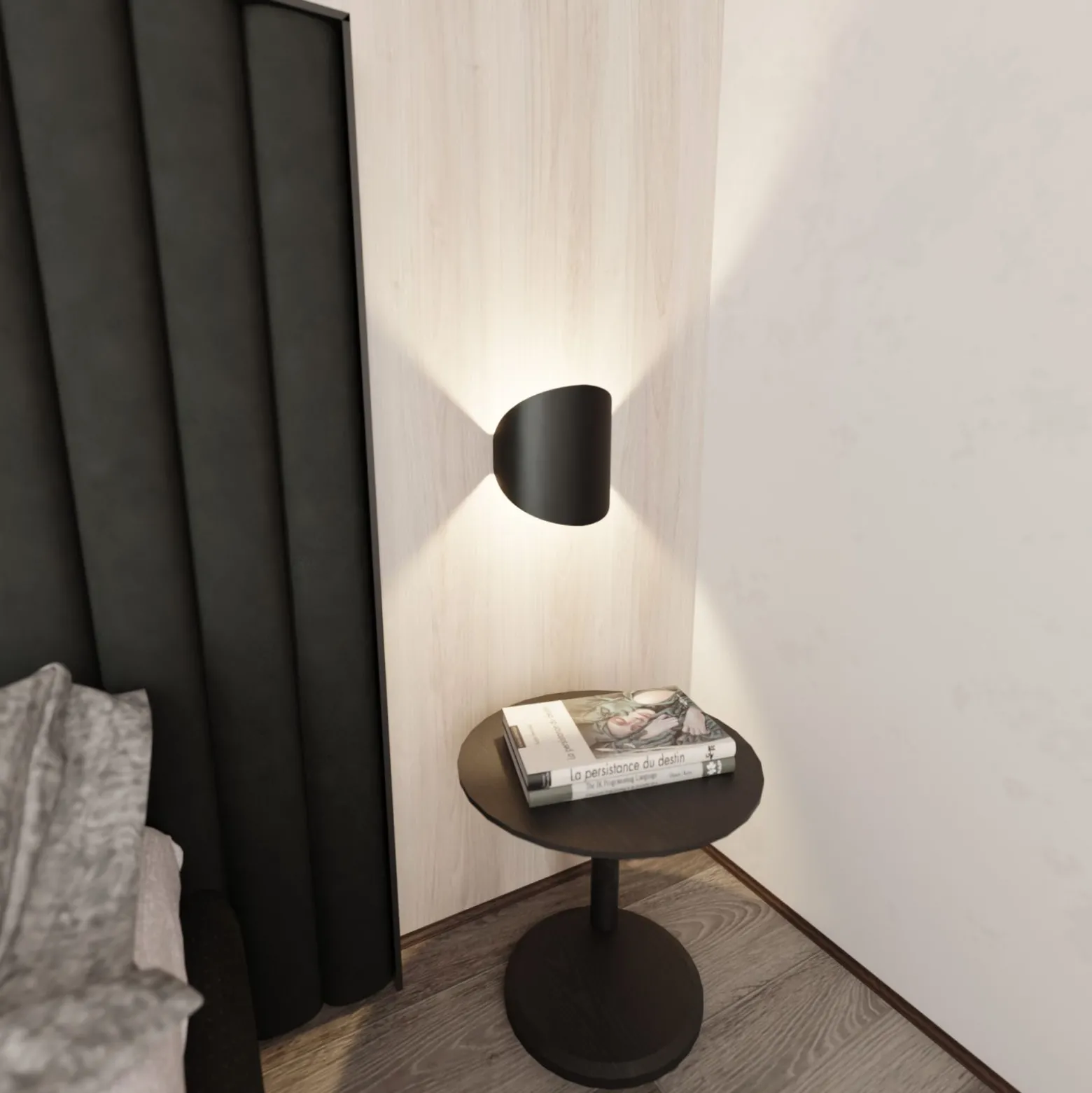Emibig Vägglampa Form Stål Svart | Passande för 1x G9 - Max 8W