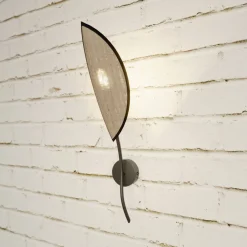 Emibig Vägglampa Lotus Stål Svart | Passande för 1x E14 - Max 10W