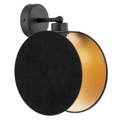 Emibig Vägglampa Motif Stål Svart | Passande för 1x E27 - Max 15W