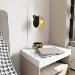 Emibig Vägglampa Motif Stål Svart | Passande för 1x E27 - Max 15W