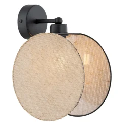 Emibig Vägglampa Motif Stål Svart | Passande för 1x E27 - Max 15W