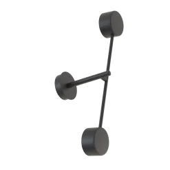 Emibig Vägglampa Natsu Stål Svart | Passande för 2x GX53 - Max 12W
