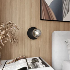 Emibig Vägglampa Oslo Stål Svart | Passande för 1x E14 - Max 10W