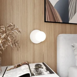 Emibig Vägglampa Oslo Stål Vit | Passande för 1x E14 - Max 10W