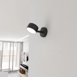 Emibig Vägglampa Sora Stål Svart | Passande för 1x GX53 - Max 12W