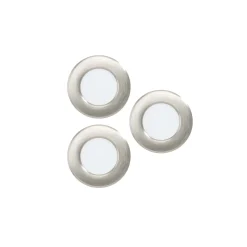 Flerpack 3x Eglo Infälld Spot Fueva 6 Plast Satin Nickel 11.1W 1350lm - 827-840-865 CCT