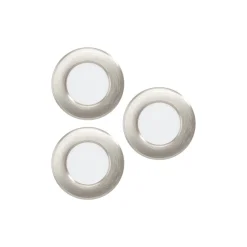 Flerpack 3x Eglo Infälld Spot Fueva 6 Plast Satin Nickel 11.1W 1350lm - 827-840-865 CCT