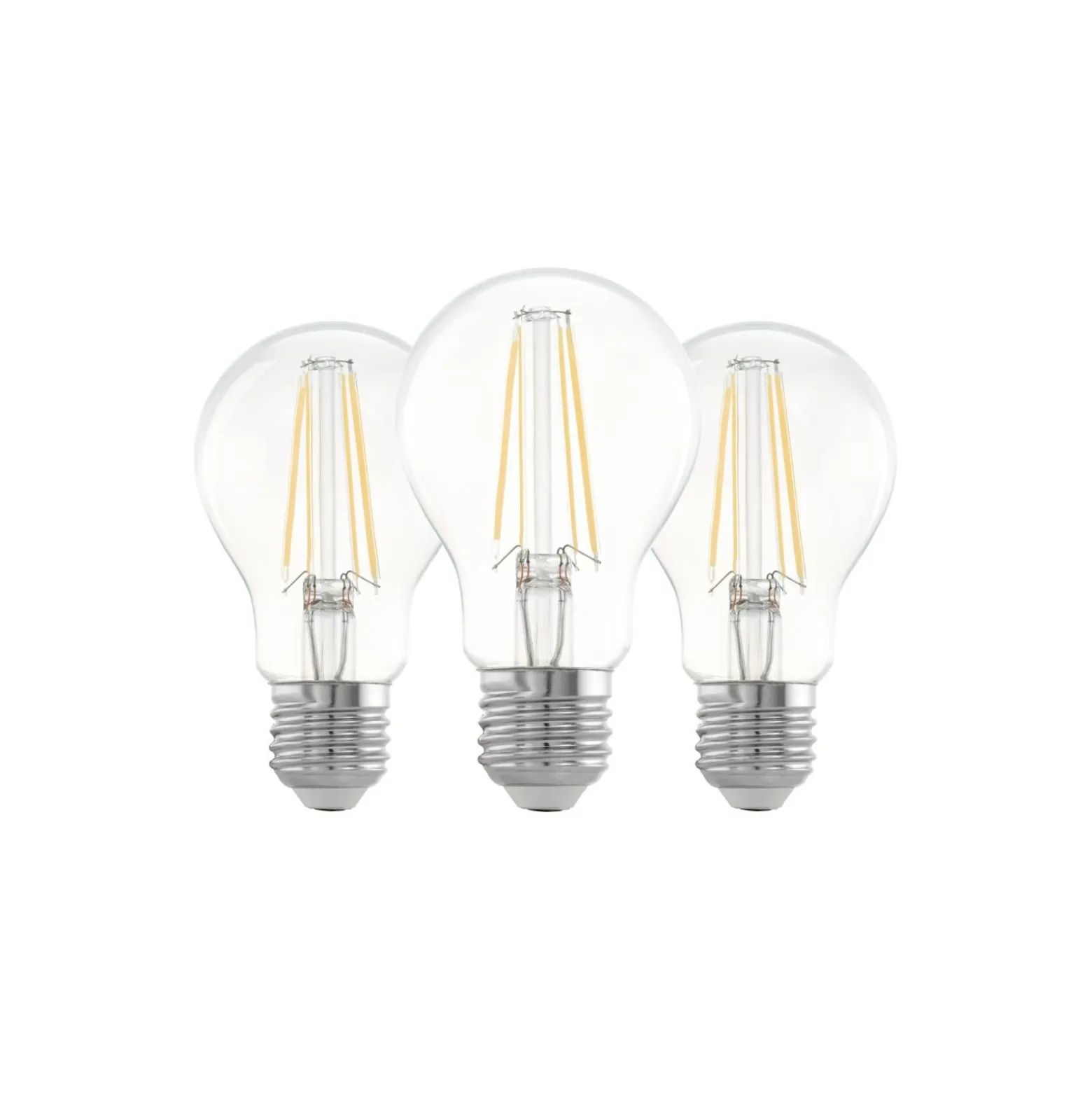 Flerpack 3x Eglo LED Päron E27 Filament Klar 21W 806lm - 827 Extra Varm Vit | Ersättare 60W