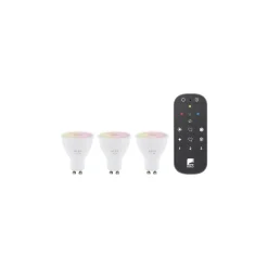Flerpack 3x Eglo LED Spot GU10 PAR16 4.9W 420lm - 827-865 Justerbar Vit + RGB | Zigbee Dimbar - Ersättare 40W