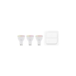 Flerpack 3x Eglo LED Spot GU10 4.9W 420lm - 827-865 Justerbar Vit + RGB | Zigbee Dimbar - Ersättare 40W